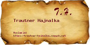 Trautner Hajnalka névjegykártya